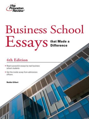 cover image of Business School Essays that Made a Difference